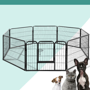 i.Pet 8 Panel Pet Dog Playpen Puppy Exercise Cage Enclosure Fence Play Pen 80x60cm Aus