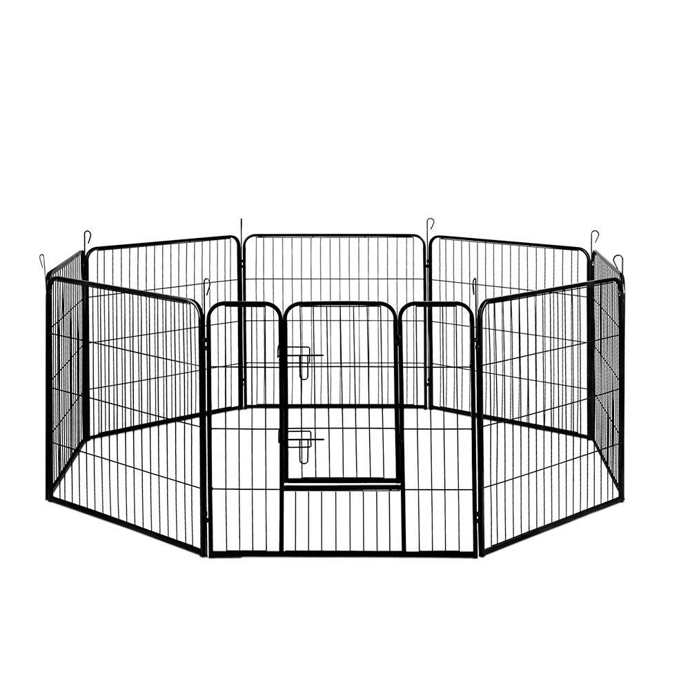 i.Pet 8 Panel Pet Dog Playpen Puppy Exercise Cage Enclosure Fence Play Pen 80x80cm Aus