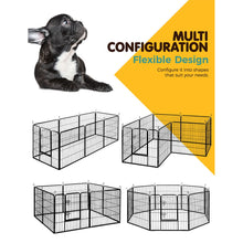 Load image into Gallery viewer, i.Pet 8 Panel Pet Dog Playpen Puppy Exercise Cage Enclosure Fence Play Pen 80x80cm Aus