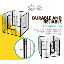 Load image into Gallery viewer, i.Pet 8 Panel Pet Dog Playpen Puppy Exercise Cage Enclosure Fence Play Pen 80x80cm Aus