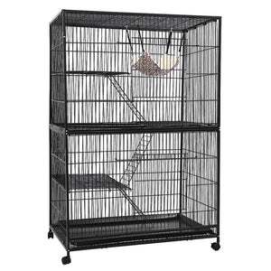 i.Pet 4 Level Rabbit Cage Bird Ferret Parrot Aviary Cat Hamster Castor 142cm Aus