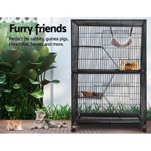 Load image into Gallery viewer, i.Pet 4 Level Rabbit Cage Bird Ferret Parrot Aviary Cat Hamster Castor 142cm Aus