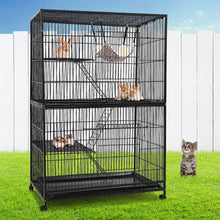 Load image into Gallery viewer, i.Pet 4 Level Rabbit Cage Bird Ferret Parrot Aviary Cat Hamster Castor 142cm Aus