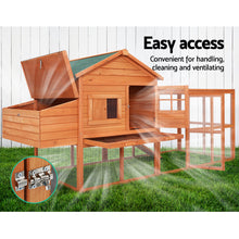 Load image into Gallery viewer, i.Pet Chicken Coop Coops Wooden Rabbit Hutch Hen Chook House Ferret Large Run XL