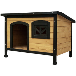 i.Pet Medium Wooden Pet Dog Kennel Aus