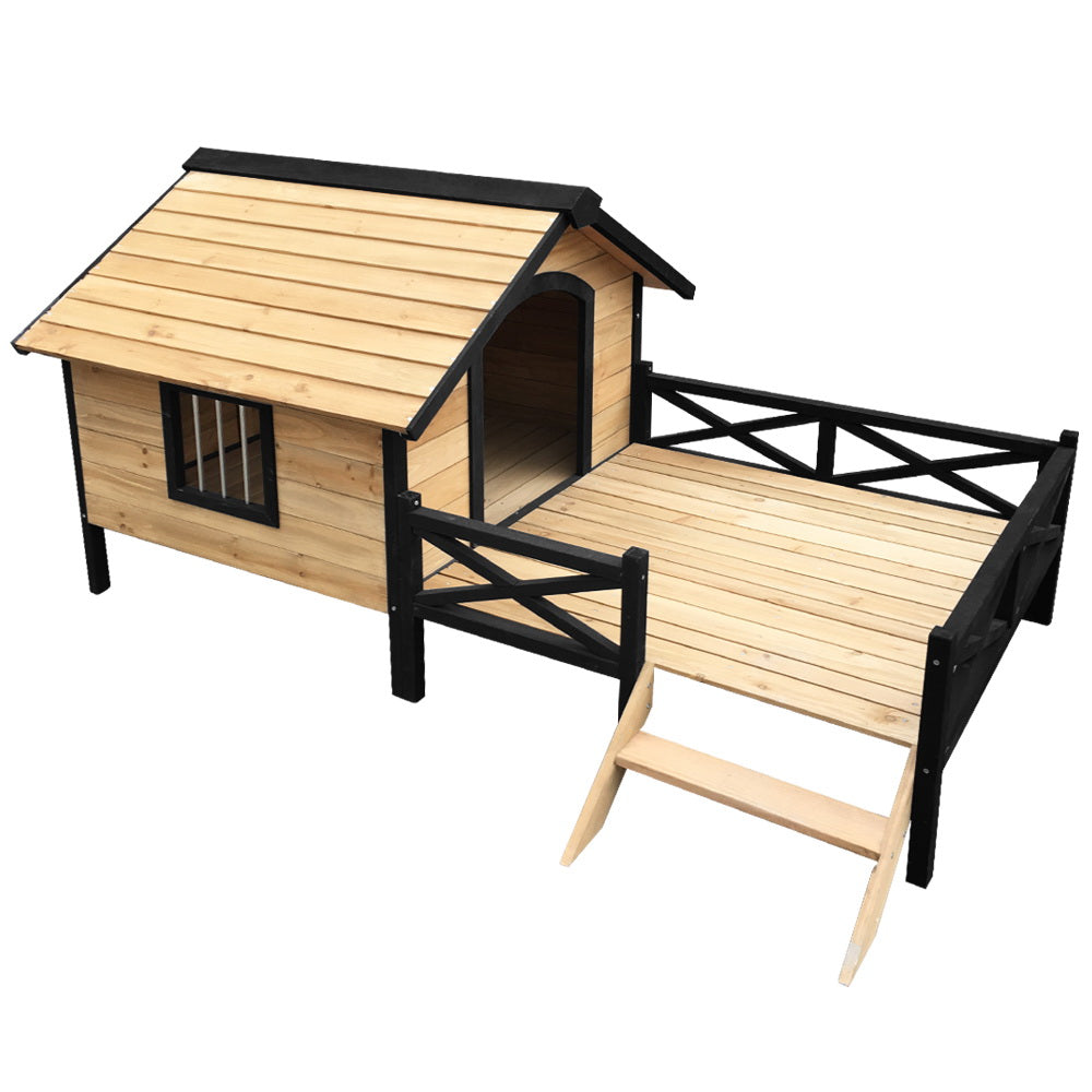 i.Pet Dog Kennel Kennels Outdoor Wooden Pet House Puppy Extra Large XXL Outside Aus