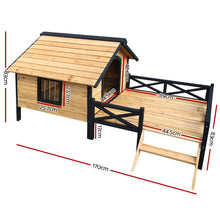 Load image into Gallery viewer, i.Pet Dog Kennel Kennels Outdoor Wooden Pet House Puppy Extra Large XXL Outside Aus