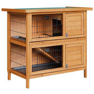 i.Pet 2 Storey Wooden Rabbit Hutch Aus