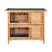 Load image into Gallery viewer, i.Pet 2 Storey Wooden Rabbit Hutch Aus