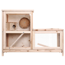 Load image into Gallery viewer, i.Pet Hamster Guinea Pig Ferrets Rodents Hutch Hutches Large Wooden Cage Running 80cm x 40cm x 60cm Aus