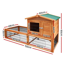 Load image into Gallery viewer, i.Pet 155cm Tall Wooden Pet Coop Aus