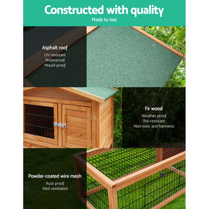 i.Pet 155cm Tall Wooden Pet Coop Aus