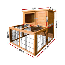 Load image into Gallery viewer, i.Pet 100cm Tall Wooden Pet Coop Aus