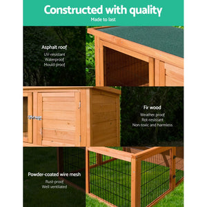 i.Pet 100cm Tall Wooden Pet Coop Aus