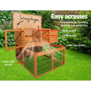 i.Pet 100cm Tall Wooden Pet Coop Aus