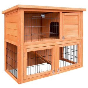 i.Pet Rabbit Hutch Hutches Large Metal Run Wooden Cage Chicken Coop Guinea Pig Aus