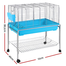 Load image into Gallery viewer, i.Pet Rabbit Cage Hutch Cages Indoor Hamster Enclosure Carrier Bunny Blue Aus