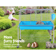 Load image into Gallery viewer, i.Pet Rabbit Cage Hutch Cages Indoor Hamster Enclosure Carrier Bunny Blue Aus