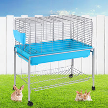 Load image into Gallery viewer, i.Pet Rabbit Cage Hutch Cages Indoor Hamster Enclosure Carrier Bunny Blue Aus