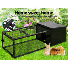 Load image into Gallery viewer, i.Pet Rabbit Cage Hutch Cages Indoor Outdoor Hamster Enclosure Pet Metal Carrier 122CM Length Aus