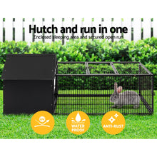 Load image into Gallery viewer, i.Pet Rabbit Cage Hutch Cages Indoor Outdoor Hamster Enclosure Pet Metal Carrier 162CM Length Aus