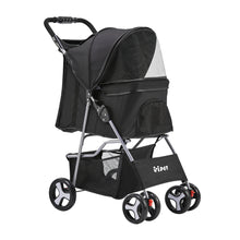 Load image into Gallery viewer, i.Pet 4 Wheel Pet Dog Stroller - Black Aus