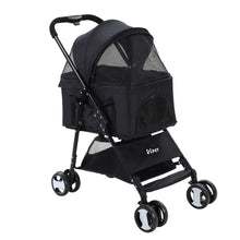 Load image into Gallery viewer, i.Pet Pet Stroller Dog Carrier Foldable Pram 3 IN 1 Middle Size Black Aus