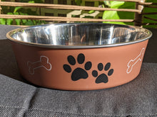 Load image into Gallery viewer, 7 Dogs Bowl Large Coffee by Bella Aus