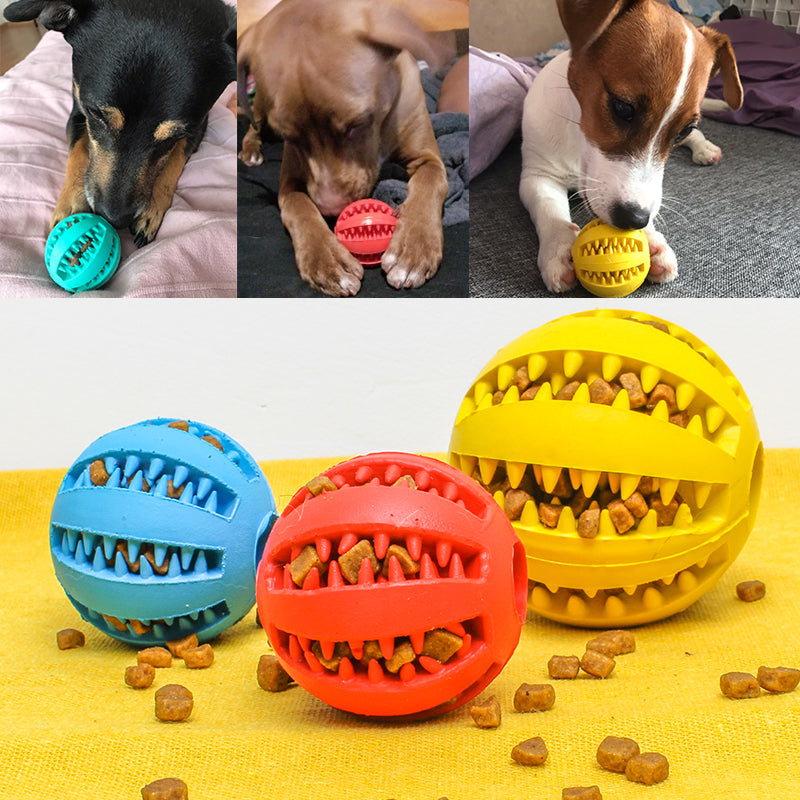 Food Leaking Chew Dog Ball Rubber Aus