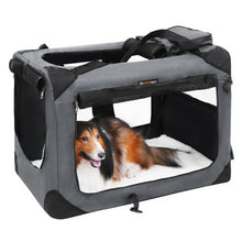 Load image into Gallery viewer, FEANDREA Dog Kennel Transport Box Folding Fabric Pet Carrier 70cm Grey