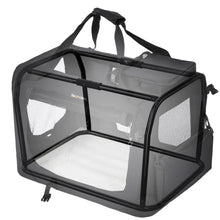 Load image into Gallery viewer, FEANDREA Dog Kennel Transport Box Folding Fabric Pet Carrier 60cm Black