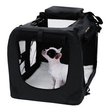 Load image into Gallery viewer, FEANDREA Dog Kennel Transport Box Folding Fabric Pet Carrier 60cm Black