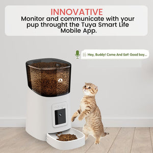 3 Floofi Smart Pet Feeder with Camera - White - FI-FD-109-CX