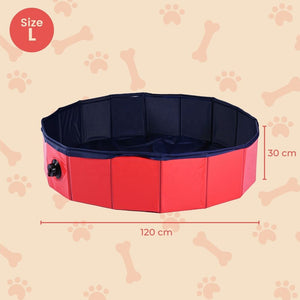 1 Floofi Pet Pool 120cm*30cm XL Red FI-SB-105-SG