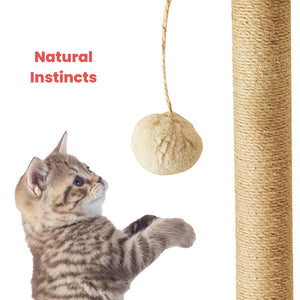 4.1 FLOOFI 150cm Plush Cat Condo Cat Tree Beige FI-CT-157-BJ