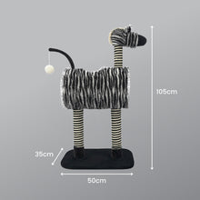 Load image into Gallery viewer, 2.5 Floofi Cat Tree Zebra - FI-CT-101-RN