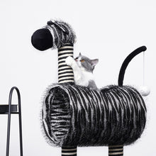 Load image into Gallery viewer, 2.5 Floofi Cat Tree Zebra - FI-CT-101-RN