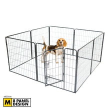 Load image into Gallery viewer, Dog Basic 8 Panel Pet Playpen Exercise Enclosure Cage Puppy Dog 80cm x 80cm