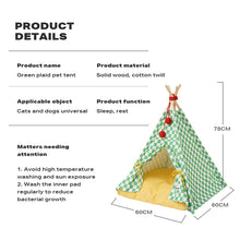 Load image into Gallery viewer, 1.3 Solid wood Cat Puppy tent nest with removable mattress