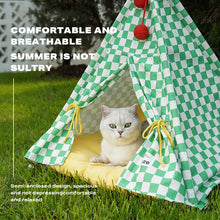 Load image into Gallery viewer, 1.3 Solid wood Cat Puppy tent nest with removable mattress