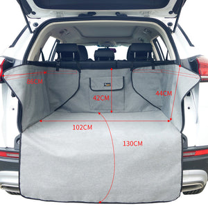 2A Ondoing Grey Dog Car Boot Cover SUV Liner Trunk Rear Cargo Hammock Waterproof Protector