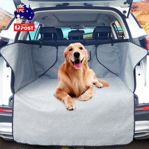 2A Ondoing Grey Dog Car Boot Cover SUV Liner Trunk Rear Cargo Hammock Waterproof Protector