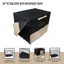 Load image into Gallery viewer, 36&quot; Pet Dog Crate with Waterproof Cover