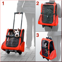 Load image into Gallery viewer, Dog Pet Safety Transport Carrier Backpack Trolley Aus