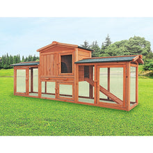 Load image into Gallery viewer, Rabbit Hutch Hutches Large Metal Run Wooden Cage Chicken Coop Guinea Pig