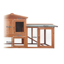 Load image into Gallery viewer, Rabbit Hutch Hutches Large Metal Run Wooden Cage Chicken Coop Guinea Pig