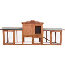 Load image into Gallery viewer, Rabbit Hutch Hutches Large Metal Run Wooden Cage Chicken Coop Guinea Pig